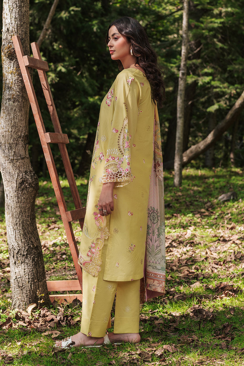 Afsanah | Silent in the Pine Tale | AL-106 - Luxury Dress - available at Maria Faisal in UK and USA.