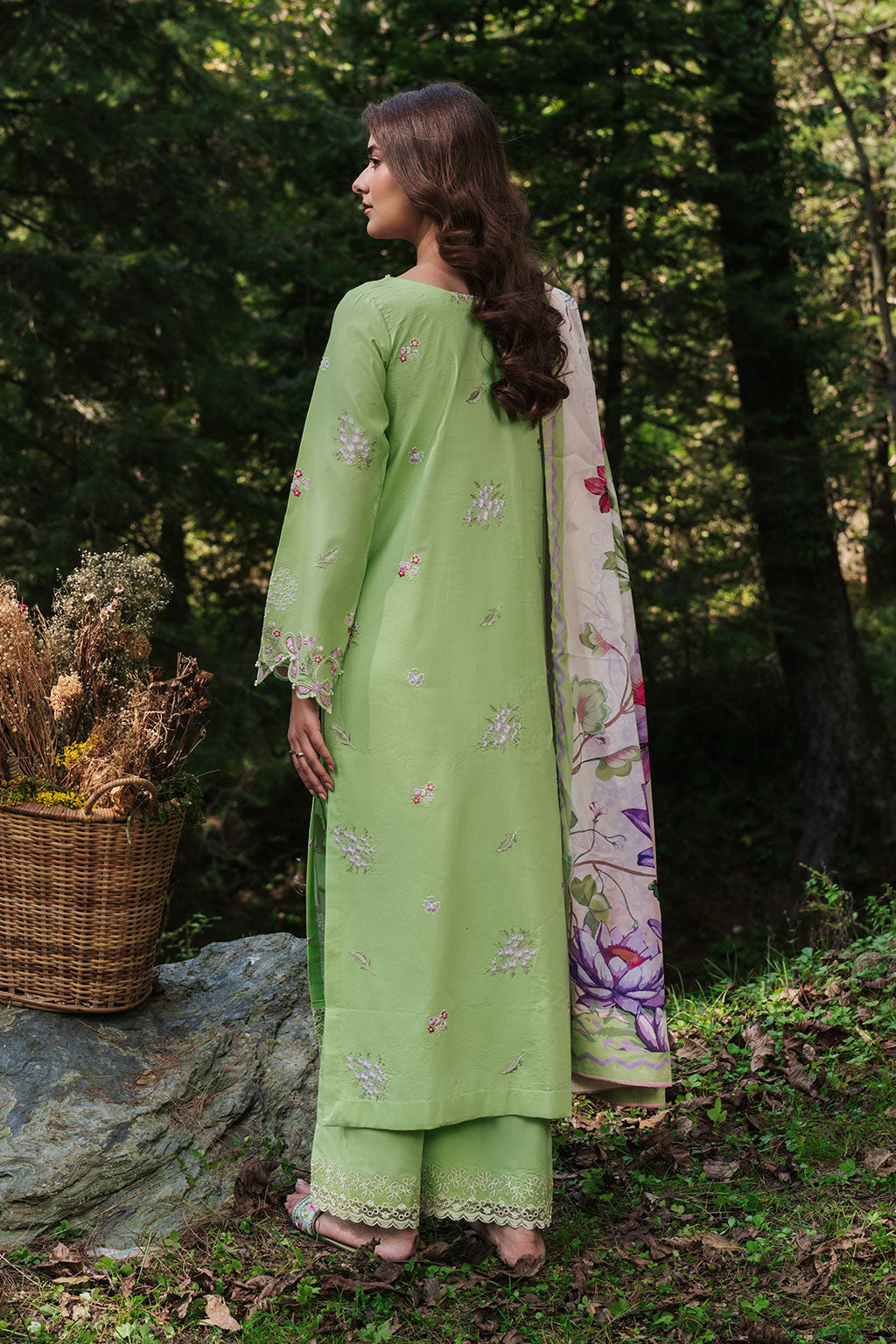 Afsanah | Silent in the Pine Tale | AL-107 - Luxury Dress - available at Maria Faisal in UK and USA.