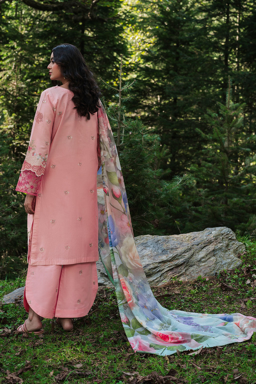 Afsanah | Silent in the Pine Tale | AL-110 - Luxury Dress - available at Maria Faisal in UK and USA.