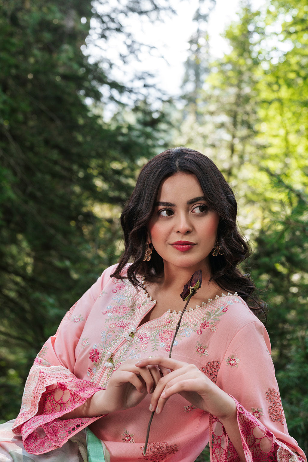 Afsanah | Silent in the Pine Tale | AL-110 - Luxury Dress - available at Maria Faisal in UK and USA.