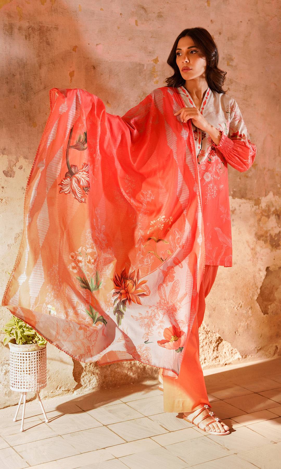 Sahar | Selene Vol 2 | Scarlet Coral by Maria Faisal - Registered Vendor of : Sahar - type : Ladies Clothes - 100% original wedding dresses