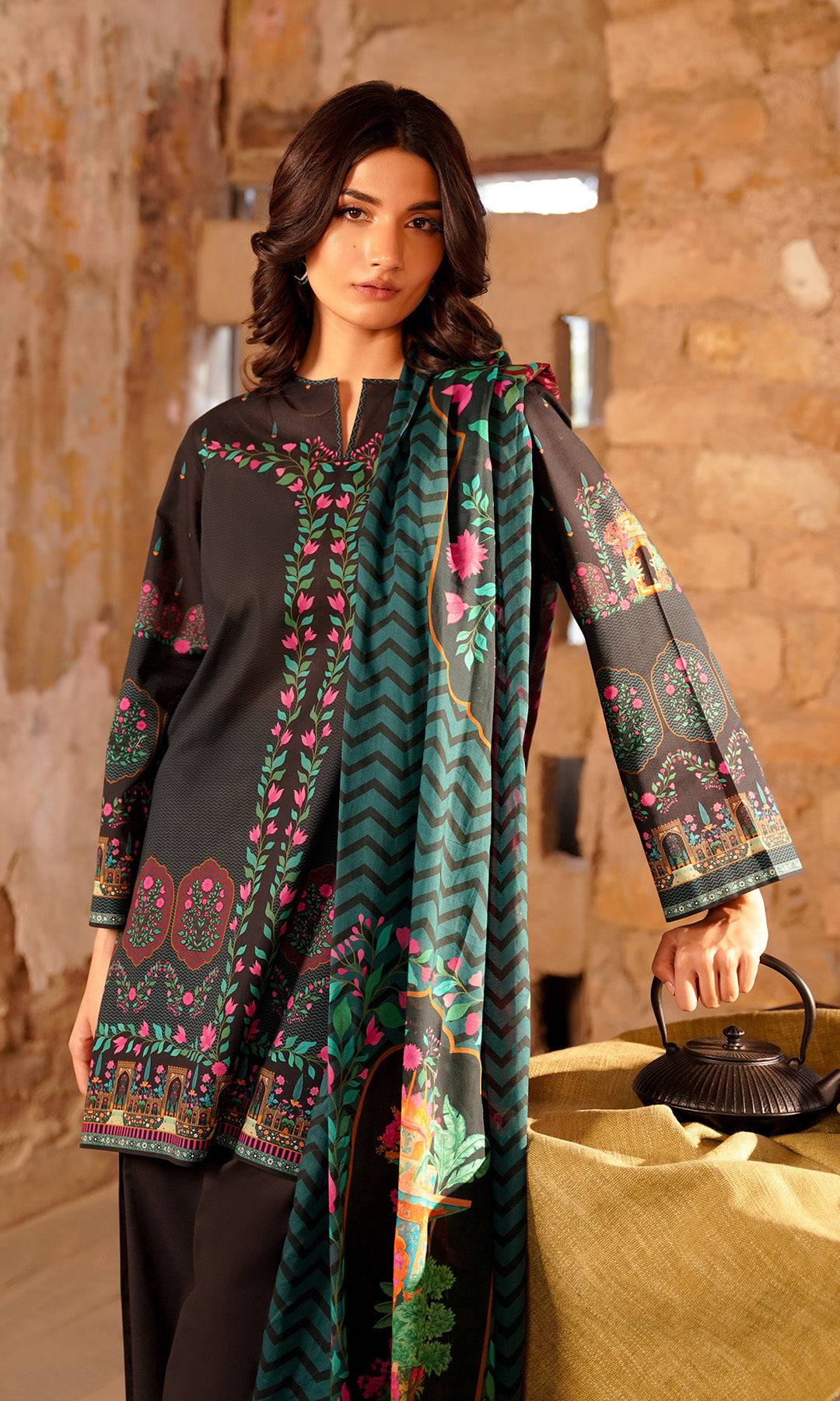 Sahar | Selene Vol 2 | Monochrome Bloom by Maria Faisal - Registered Vendor of : Sahar - type : Ladies Clothes - 100% original wedding dresses