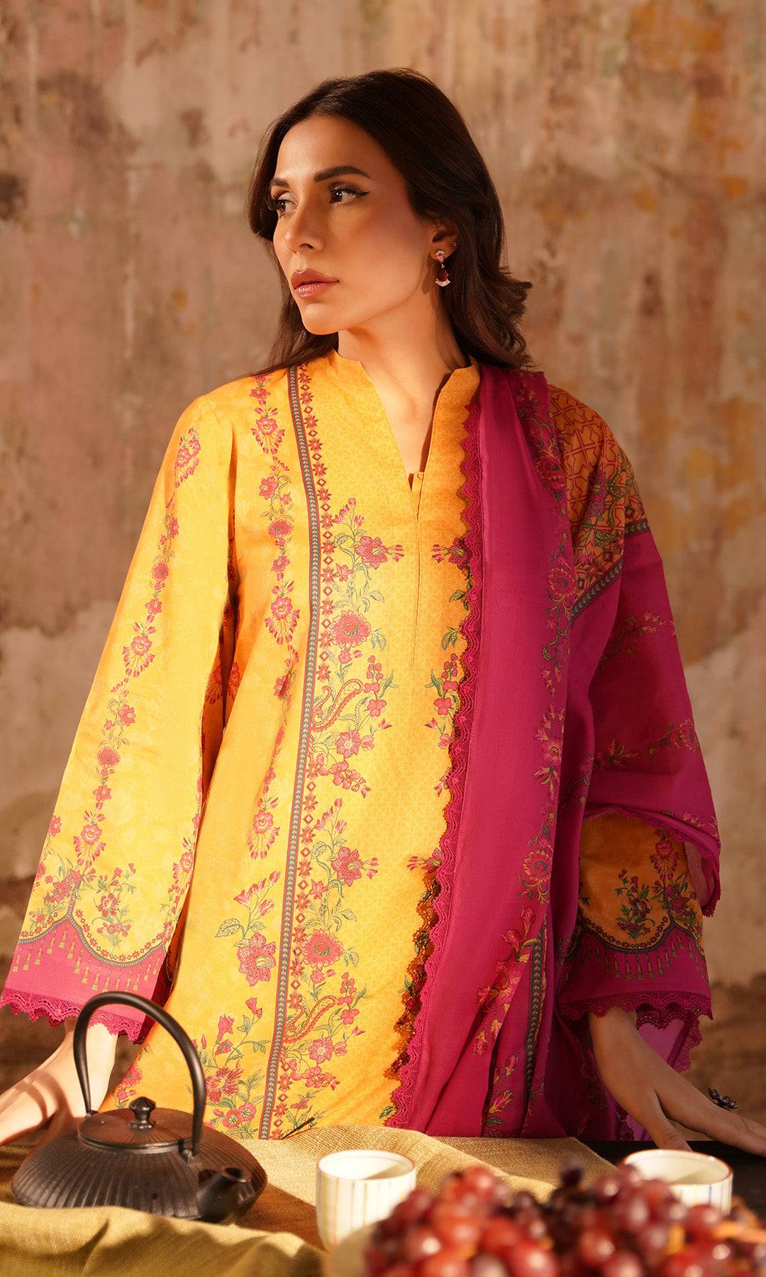 Sahar | Selene Vol 2 | Marigold Magenta by Maria Faisal - Registered Vendor of : Sahar - type : Ladies Clothes - 100% original wedding dresses