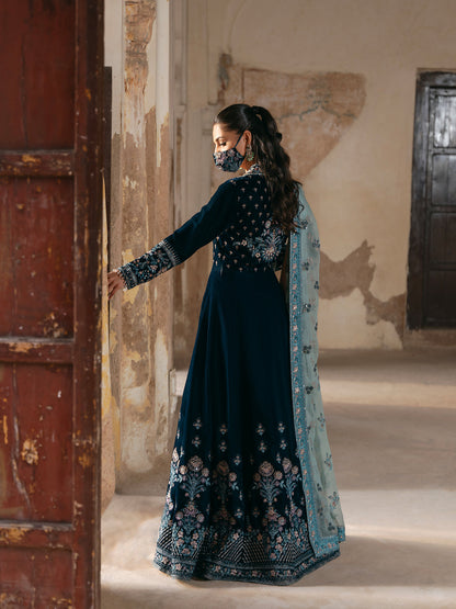 Flossie | Siara Velvet Formals | V-101 - Ladies Clothes - Maria Faisal