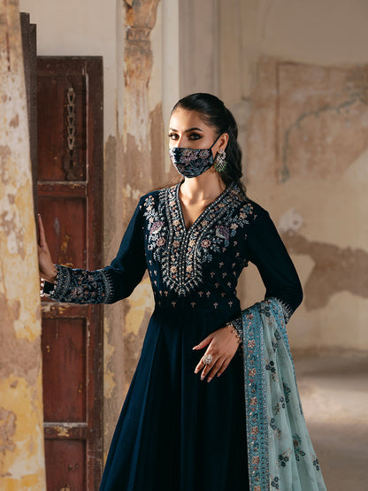 Flossie | Siara Velvet Formals | V-101 - Ladies Clothes - Maria Faisal