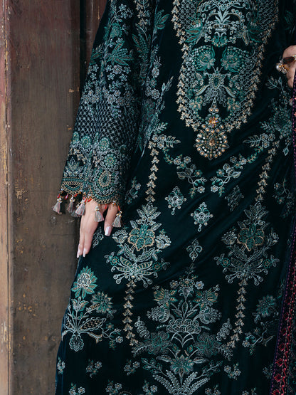 Flossie | Siara Velvet Formals | V-102 - A - Ladies Clothes - Maria Faisal