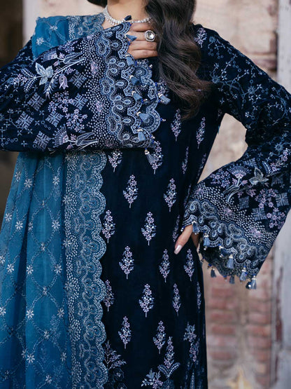 Flossie | Siara Velvet Formals | V-105 - A - Ladies Clothes - Maria Faisal