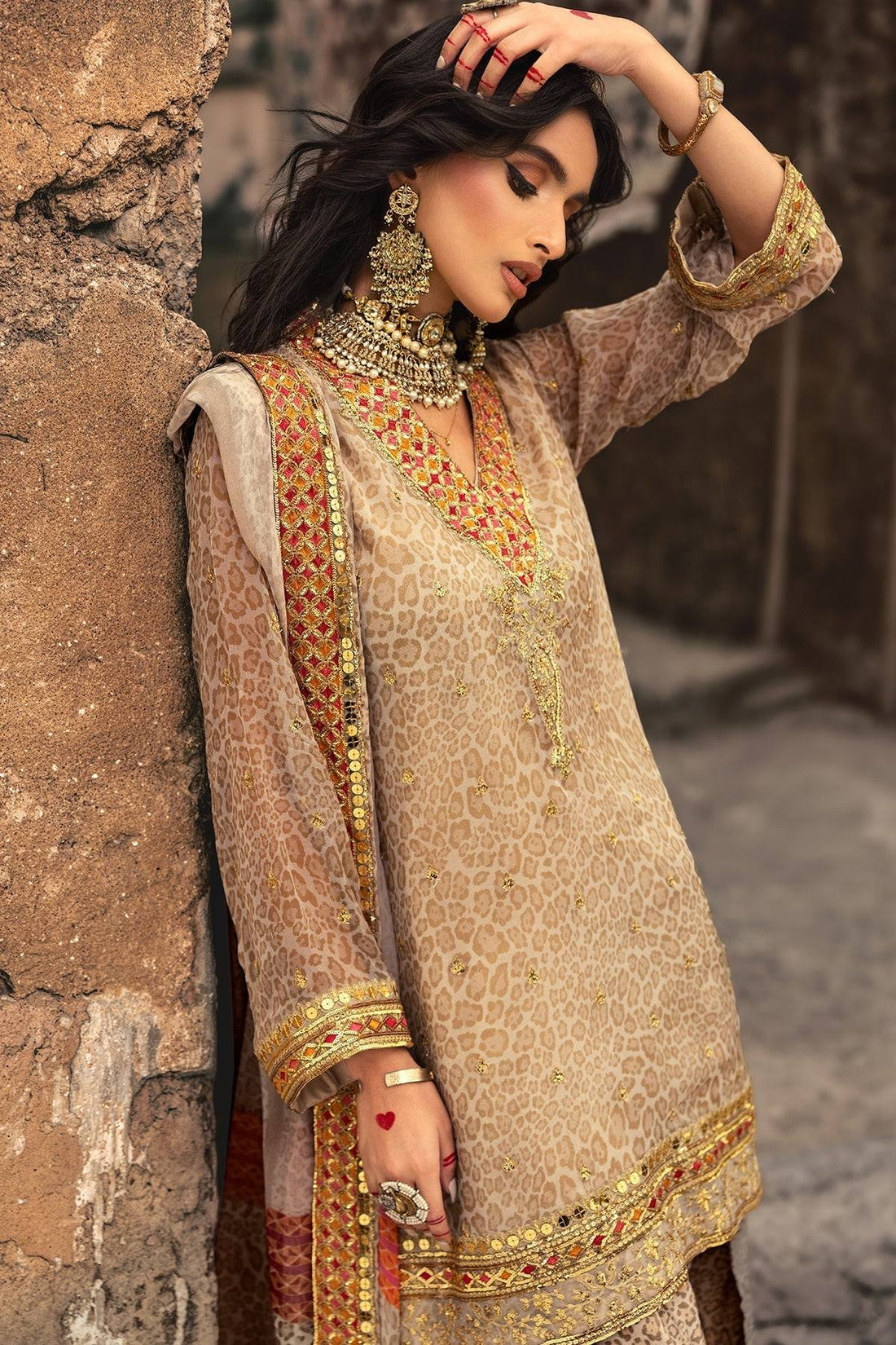 Charizma | Vasl Chiffon Collection | VSL25-13 by Maria Faisal - Registered Vendor of : Charizma - type : Ladies Clothes - 100% original wedding dresses