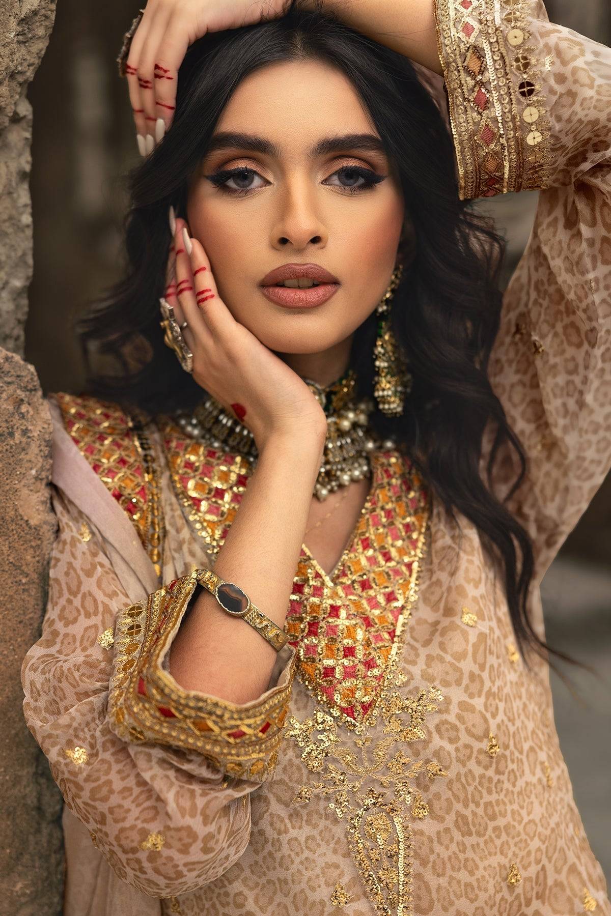 Charizma | Vasl Chiffon Collection | VSL25-13 by Maria Faisal - Registered Vendor of : Charizma - type : Ladies Clothes - 100% original wedding dresses