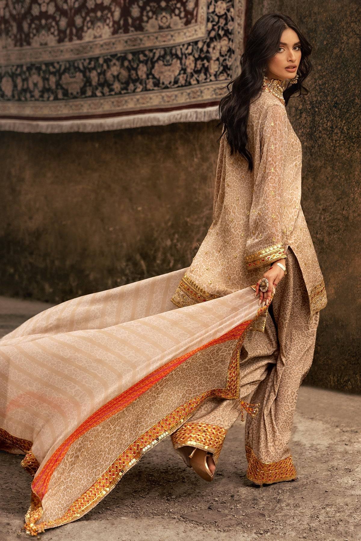 Charizma | Vasl Chiffon Collection | VSL25-13 by Maria Faisal - Registered Vendor of : Charizma - type : Ladies Clothes - 100% original wedding dresses