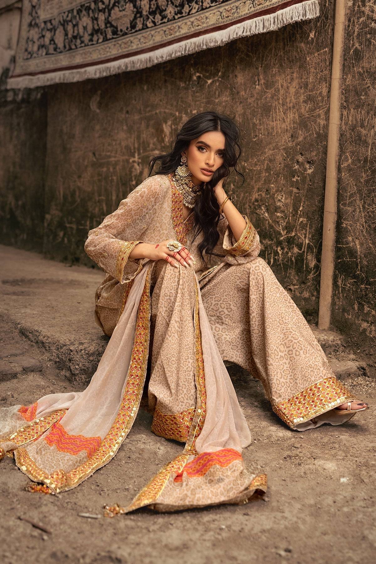 Charizma | Vasl Chiffon Collection | VSL25-13 by Maria Faisal - Registered Vendor of : Charizma - type : Ladies Clothes - 100% original wedding dresses