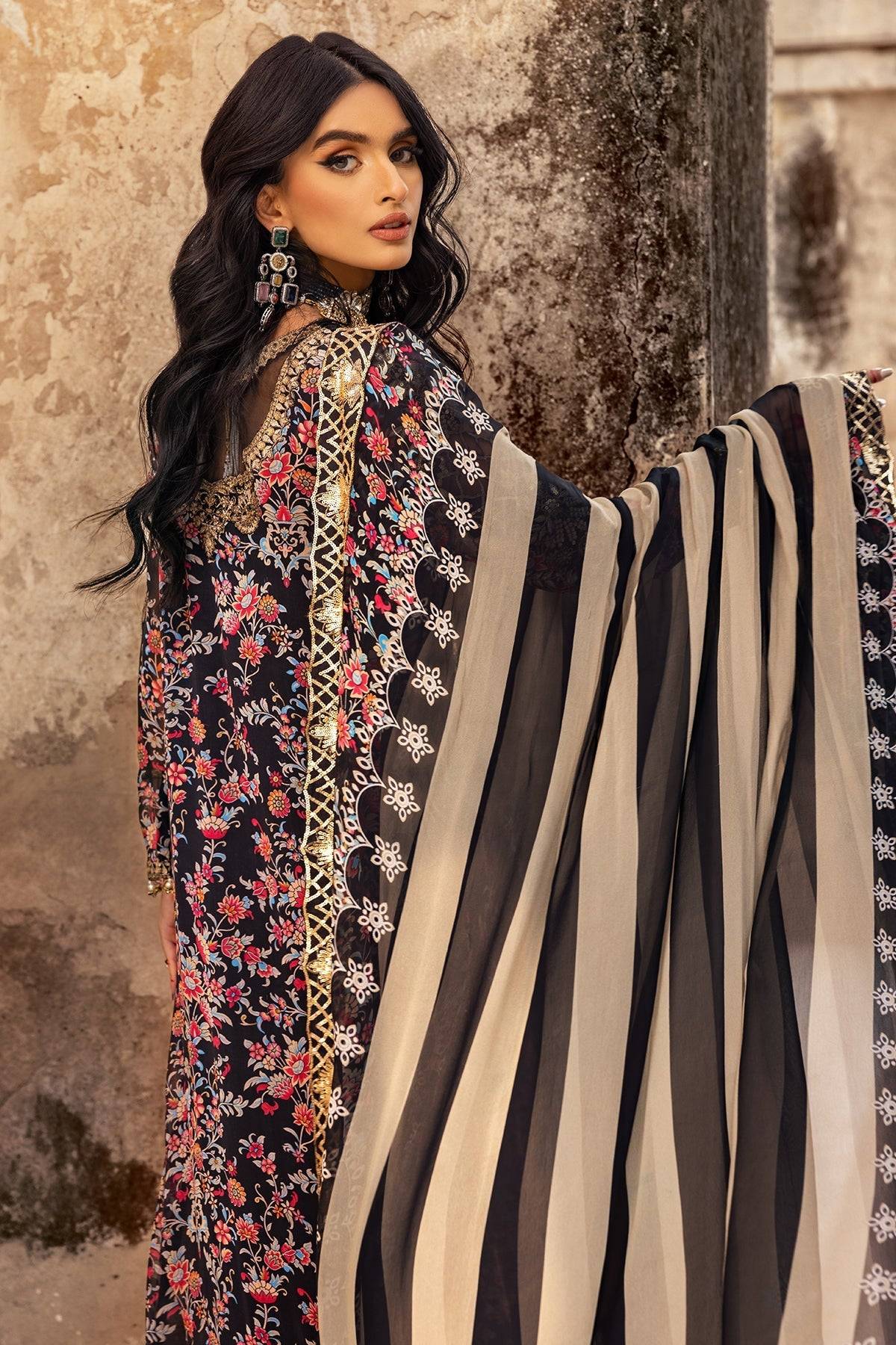 Charizma | Vasl Chiffon Collection | VSL25-09 by Maria Faisal - Registered Vendor of : Charizma - type : Ladies Clothes - 100% original wedding dresses
