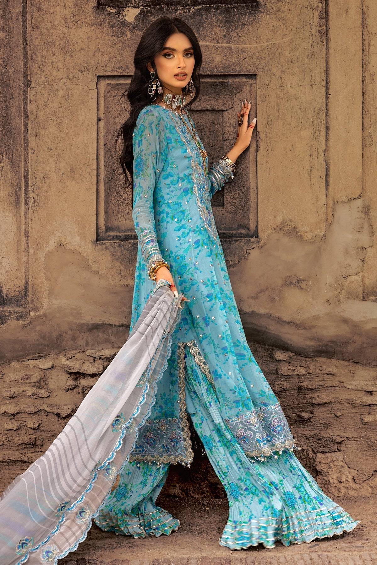 Charizma | Vasl Chiffon Collection | VSL25-10 by Maria Faisal - Registered Vendor of : Charizma - type : Ladies Clothes - 100% original wedding dresses