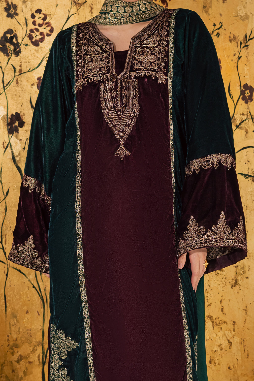 Vanya | Velvet Muse | KV-58 - Formal Dress - available at Maria Faisal in UK and USA.