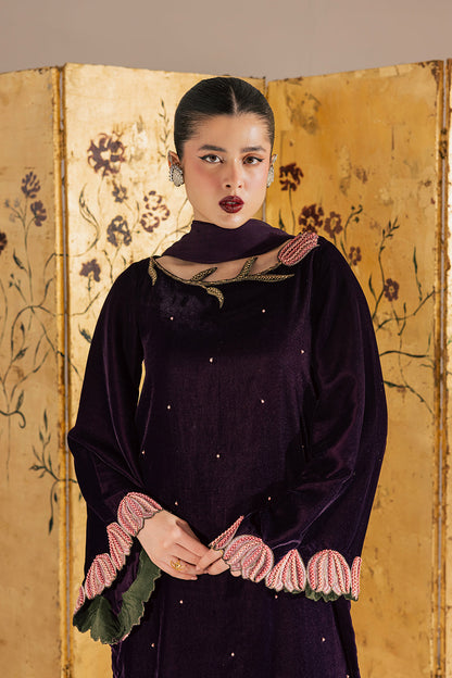 Vanya | Velvet Muse | KV-59 - Formal Dress - available at Maria Faisal in UK and USA.