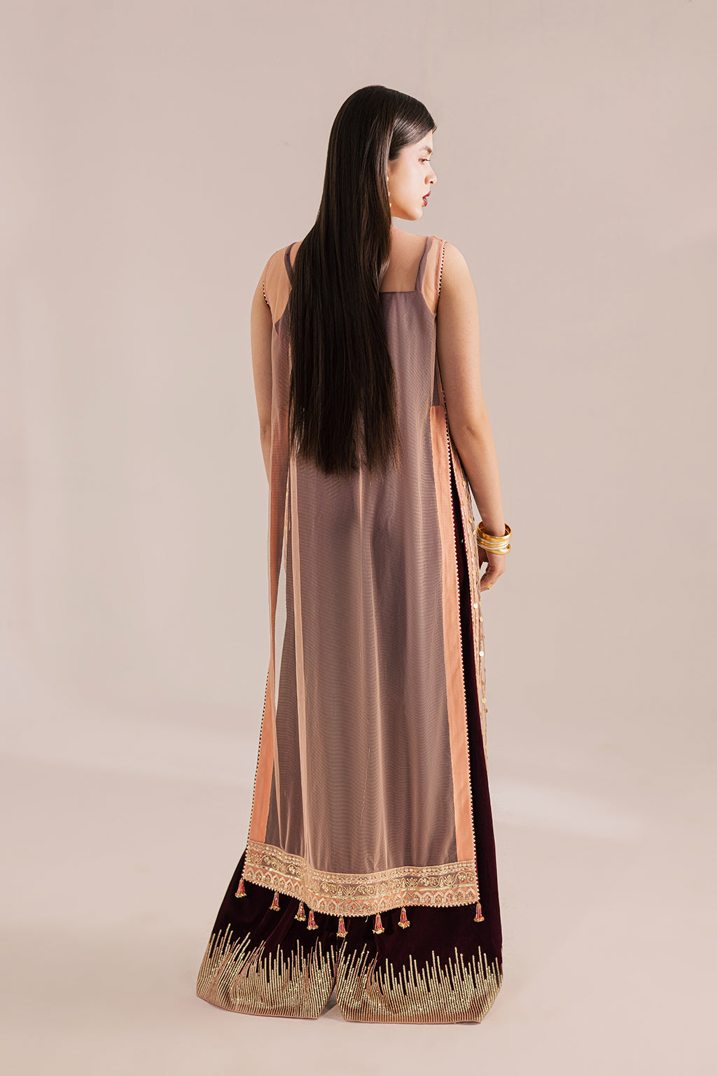 Vanya | Velvet Muse | KV-64 - Formal Dress - available at Maria Faisal in UK and USA.