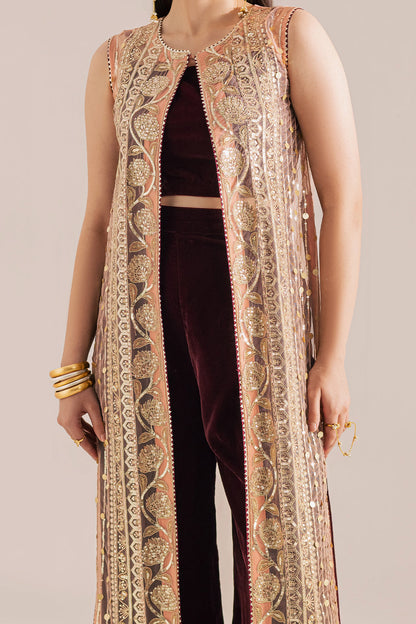 Vanya | Velvet Muse | KV-64 - Formal Dress - available at Maria Faisal in UK and USA.