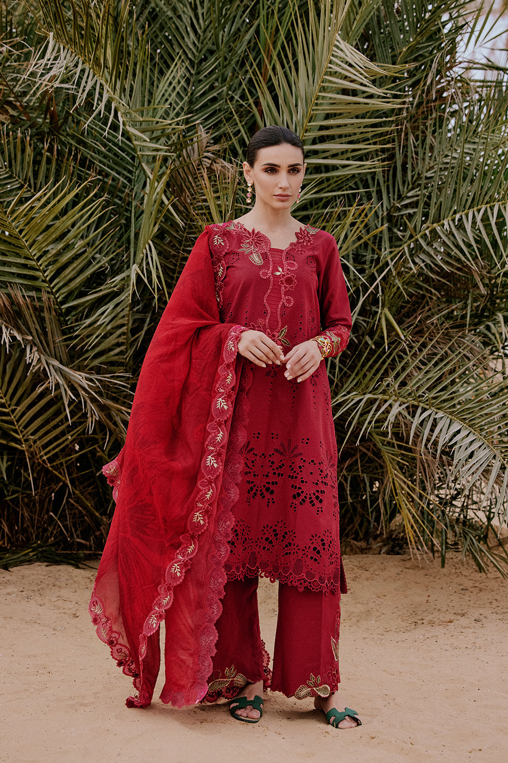 Saira Rizwan | Luxury Lawn 26 | RAYLI-SRL26-06 - Dress - available at Maria Faisal in UK and USA.