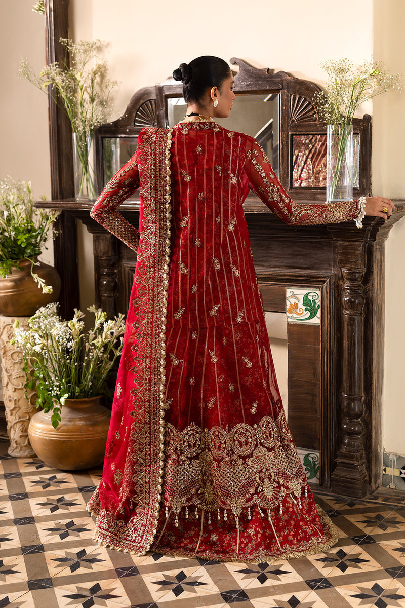 Afrozeh | Dastangoi 25 | Tearose - Wedding Dress - available at Maria Faisal in UK and USA.