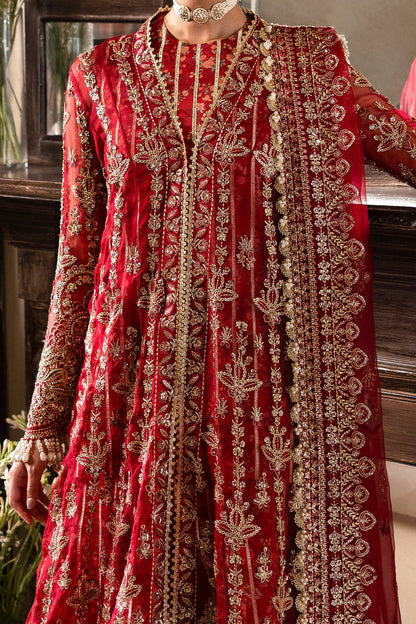 Afrozeh | Dastangoi 25 | Tearose - Wedding Dress - available at Maria Faisal in UK and USA.