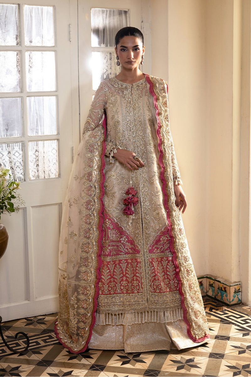Afrozeh | Dastangoi 25 | Silkdawn - Wedding Dress - available at Maria Faisal in UK and USA.