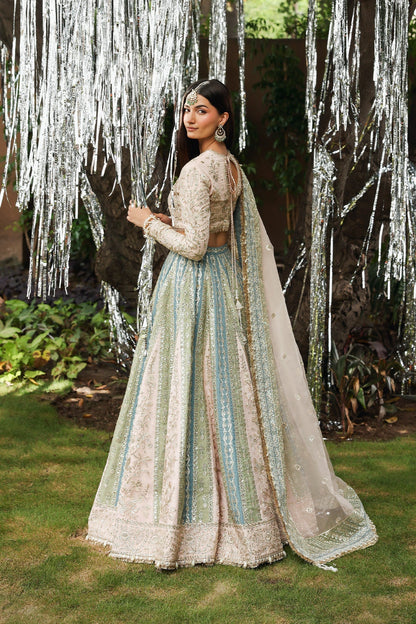 Afrozeh | Dastangoi 25 | Petalhour - Wedding Dress - available at Maria Faisal in UK and USA.