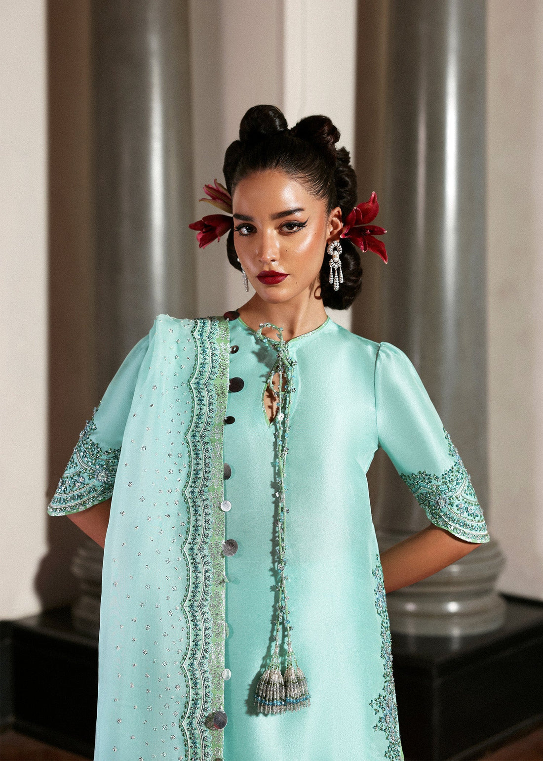 Hussain Rehar I The Scent Luxury Pret 25 I Mynt - Ladies Clothes - Maria Faisal