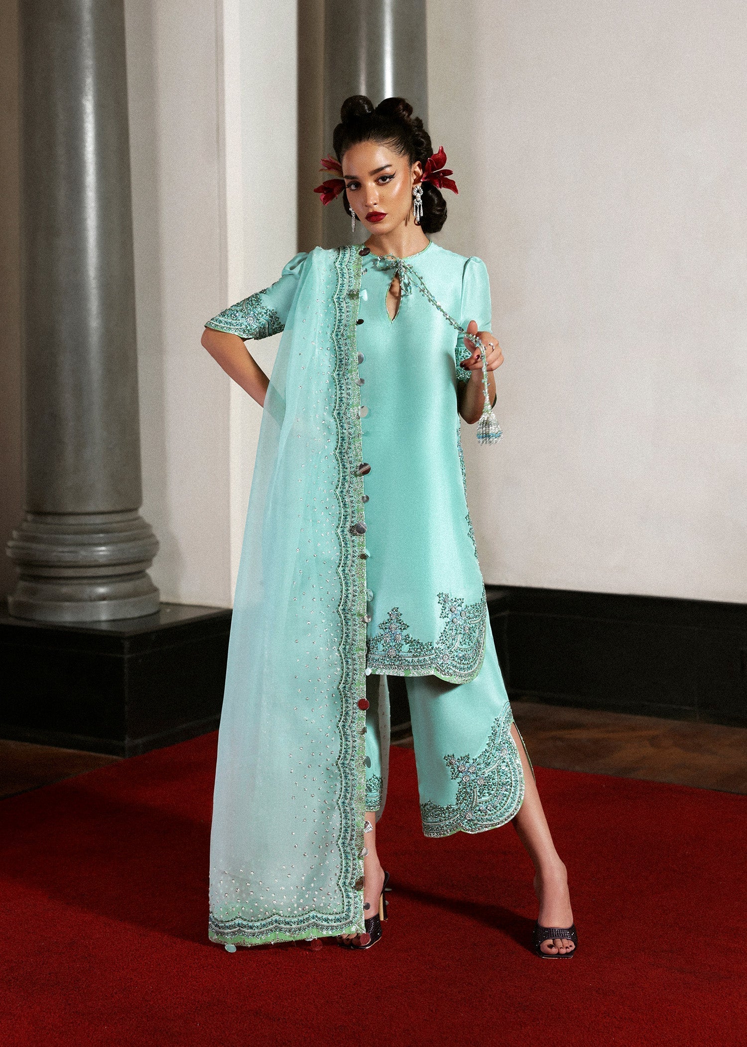 Hussain Rehar I The Scent Luxury Pret 25 I Mynt - Ladies Clothes - Maria Faisal