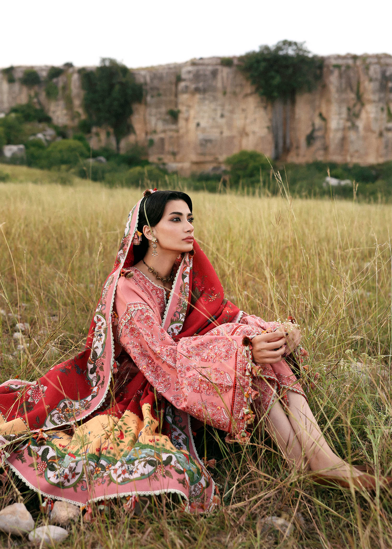 Hussain Rehar | Khaddar 25 | Mahpara - Casual Dress - available at Maria Faisal in UK and USA.