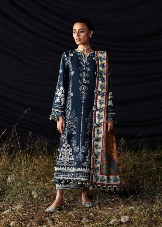 Hussain Rehar | Khaddar 25 | Chashm-e-Bahr - Casual Dress - available at Maria Faisal in UK and USA.