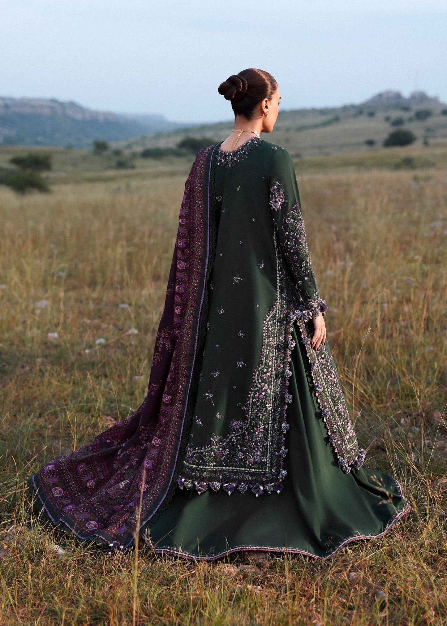 Hussain Rehar | Khaddar 25 | Gulbasi - Casual Dress - available at Maria Faisal in UK and USA.