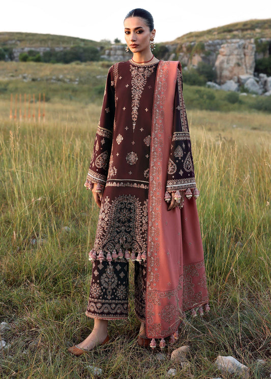 Hussain Rehar | Khaddar 25 | Nazneen - Casual Dress - available at Maria Faisal in UK and USA.