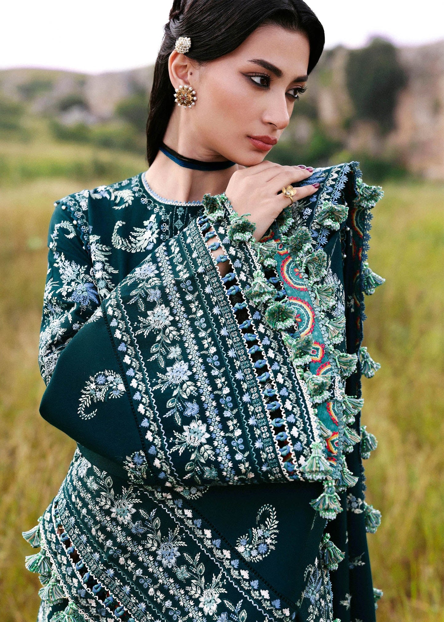 Hussain Rehar | Khaddar 25 | Johar - Casual Dress - available at Maria Faisal in UK and USA.