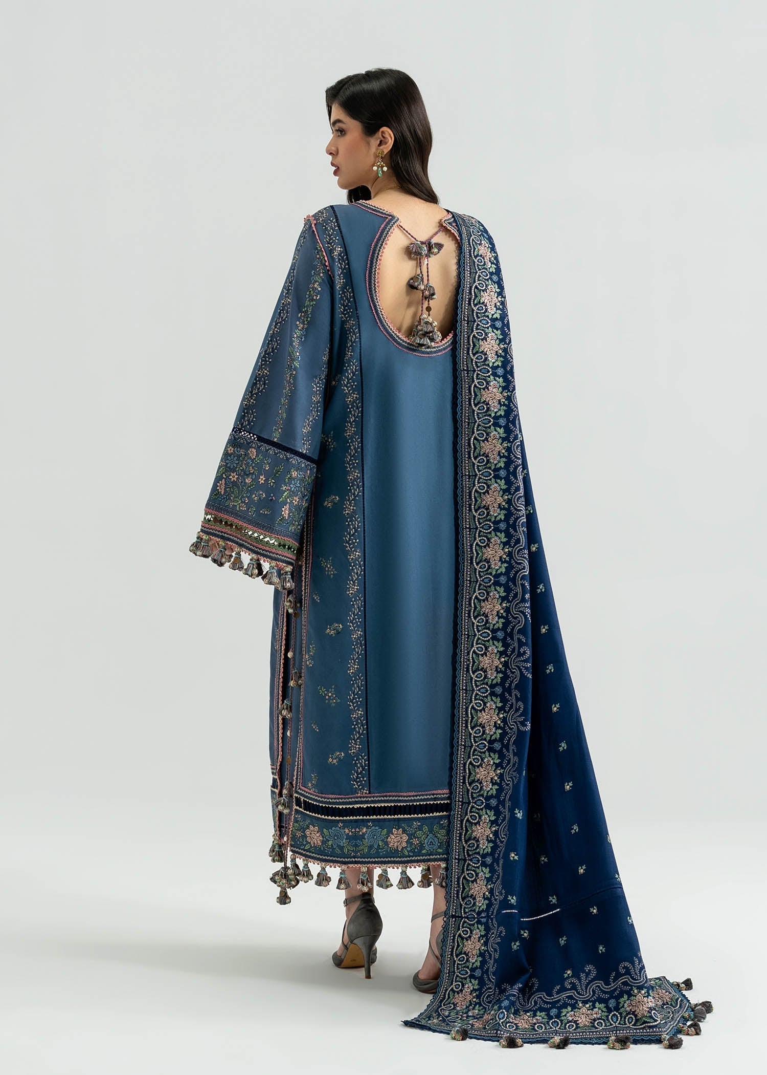 Hussain Rehar | Khaddar 25 | Saya - Casual Dress - available at Maria Faisal in UK and USA.