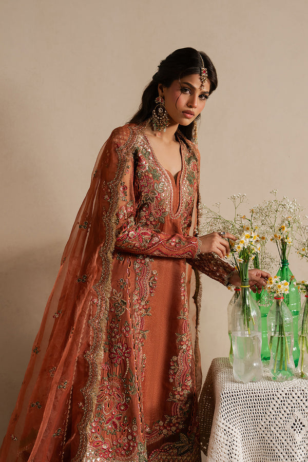 Ayzel | Qurbat Silk Festive 26 | Sahaara - Formal Dress - available at Maria Faisal in UK and USA.