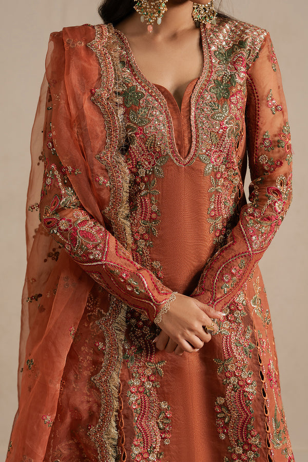 Ayzel | Qurbat Silk Festive 26 | Sahaara - Formal Dress - available at Maria Faisal in UK and USA.