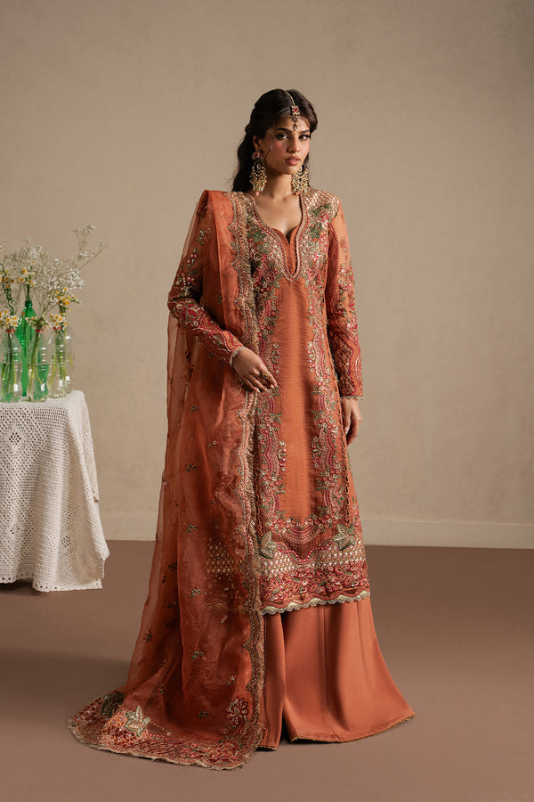 Ayzel | Qurbat Silk Festive 26 | Sahaara - Formal Dress - available at Maria Faisal in UK and USA.