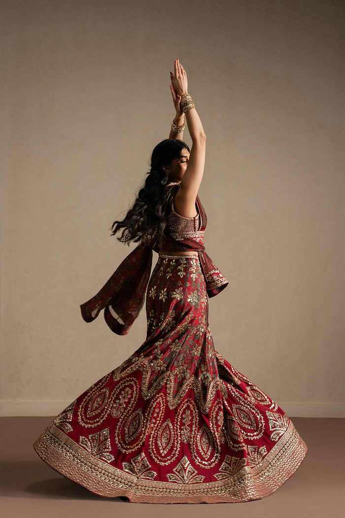 Ayzel | Qurbat Silk Festive 26 | Taaruf - Formal Dress - available at Maria Faisal in UK and USA.