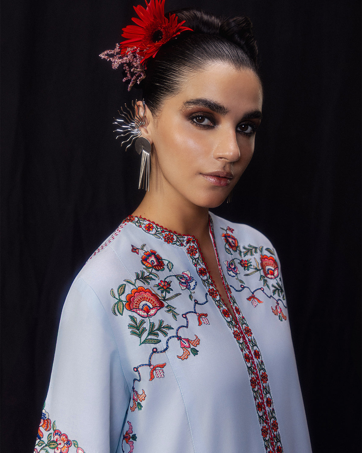 Jugnu | Pret SS26 | Ditya - Luxury Dress - available at Maria Faisal in UK and USA.