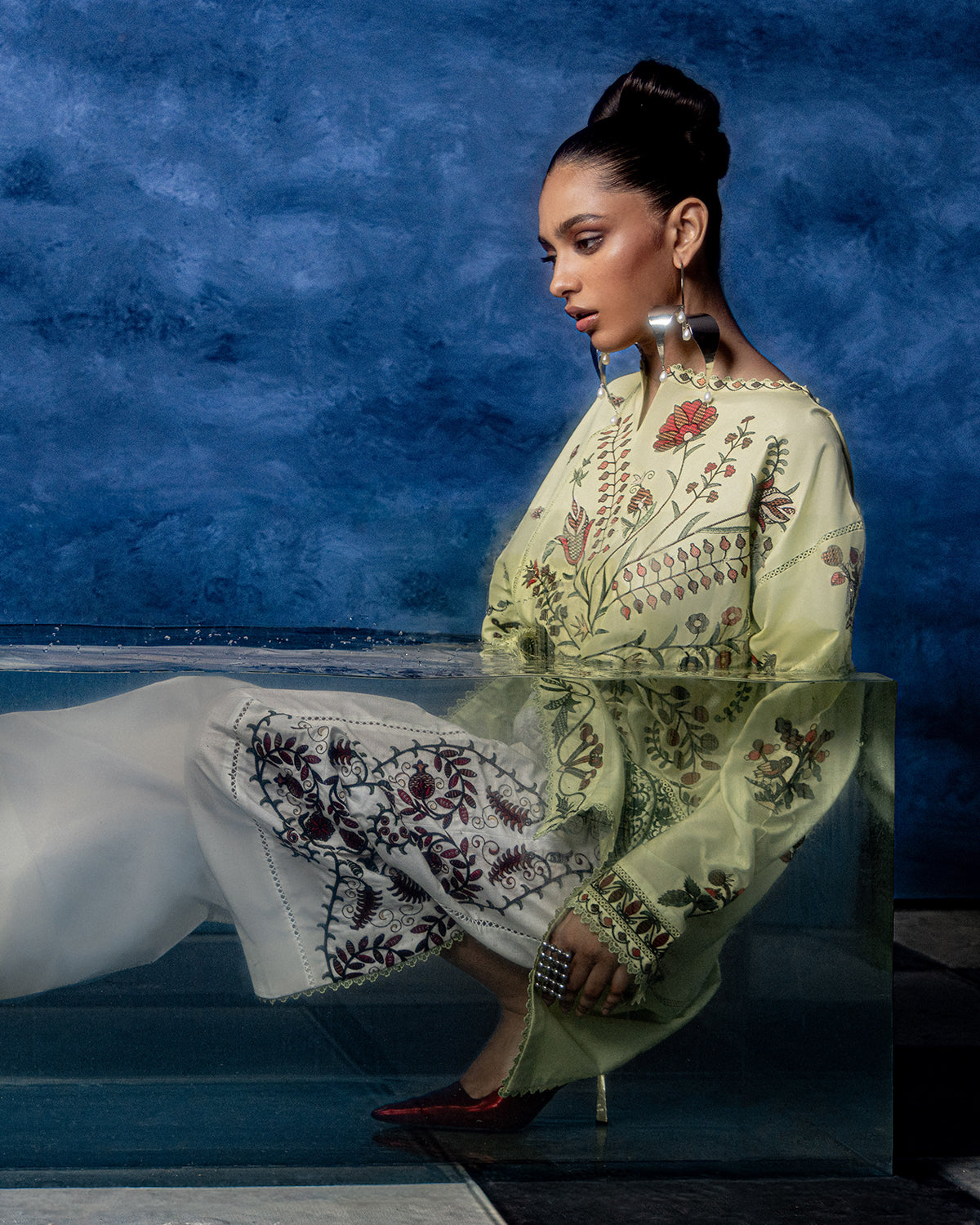 Jugnu | Pret SS26 | Juhi - Luxury Dress - available at Maria Faisal in UK and USA.