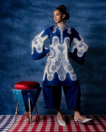 Jugnu | Pret SS26 | Deenah - Luxury Dress - available at Maria Faisal in UK and USA.