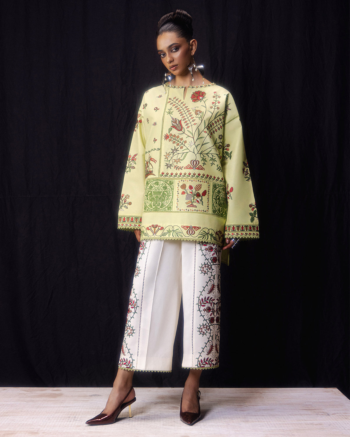 Jugnu | Pret SS26 | Juhi - Luxury Dress - available at Maria Faisal in UK and USA.