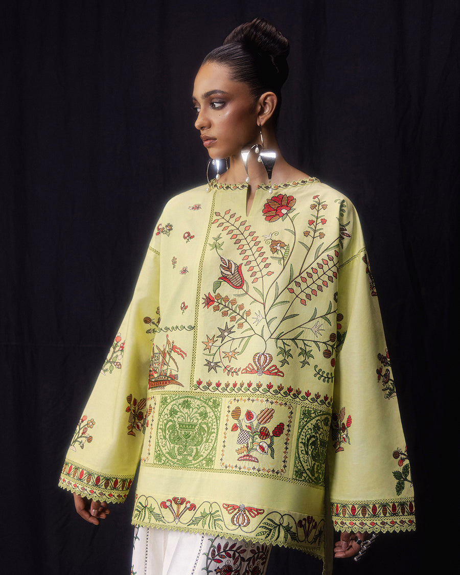 Jugnu | Pret SS26 | Juhi - Luxury Dress - available at Maria Faisal in UK and USA.