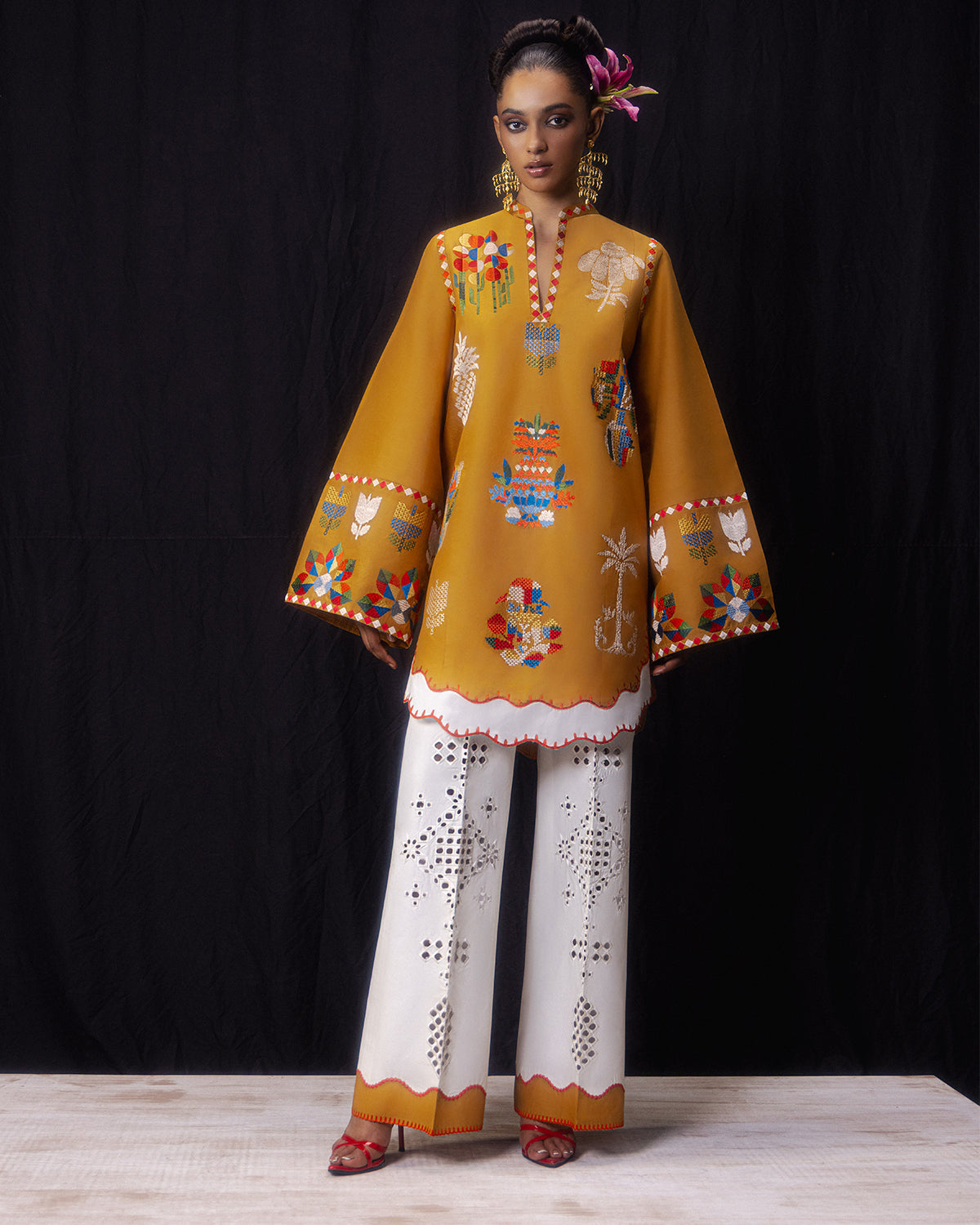 Jugnu | Pret SS26 | Taara - Luxury Dress - available at Maria Faisal in UK and USA.