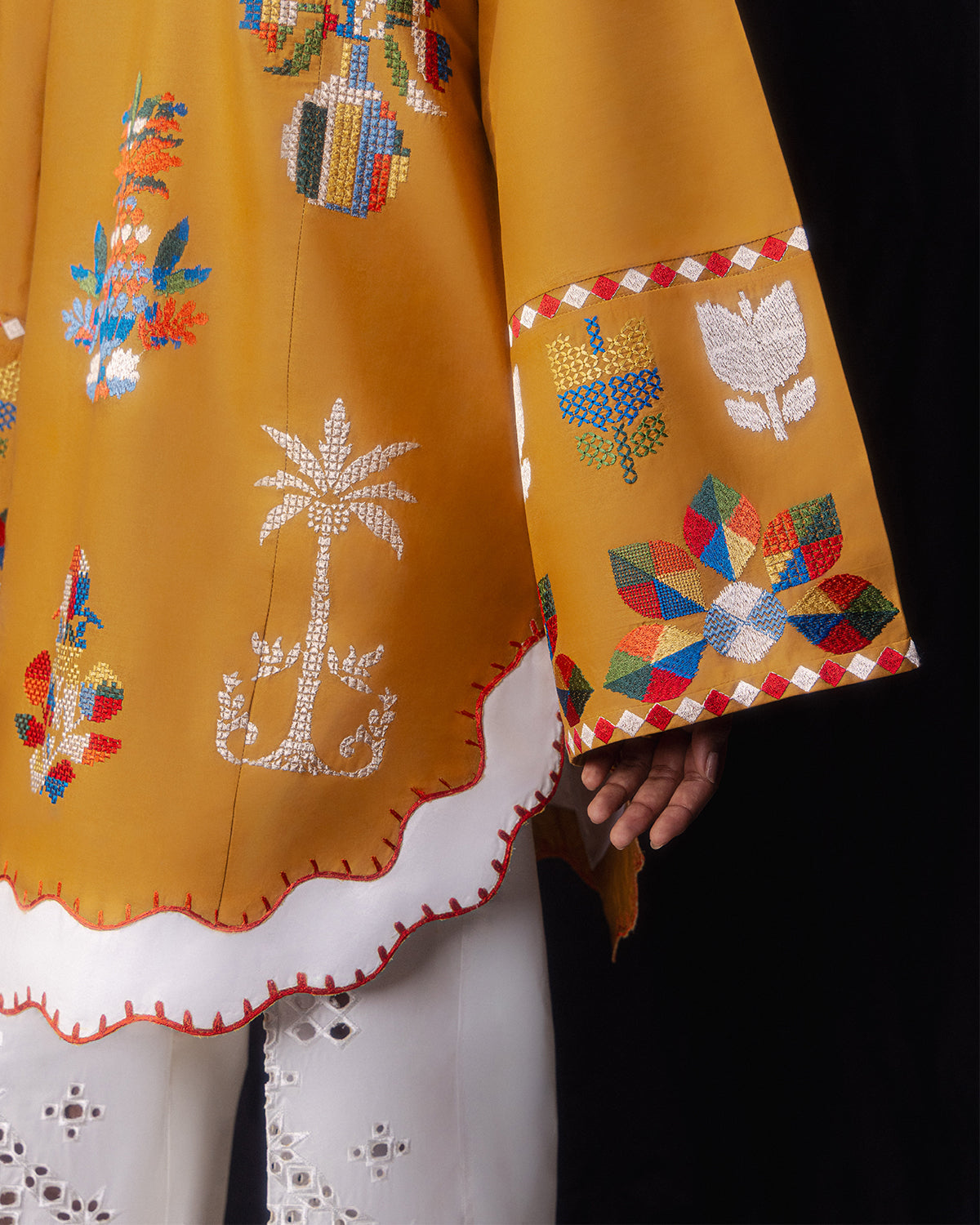 Jugnu | Pret SS26 | Taara - Luxury Dress - available at Maria Faisal in UK and USA.