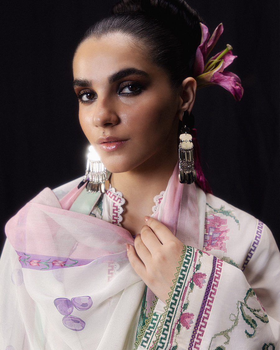 Jugnu | Pret SS26 | Nuri - Luxury Dress - available at Maria Faisal in UK and USA.