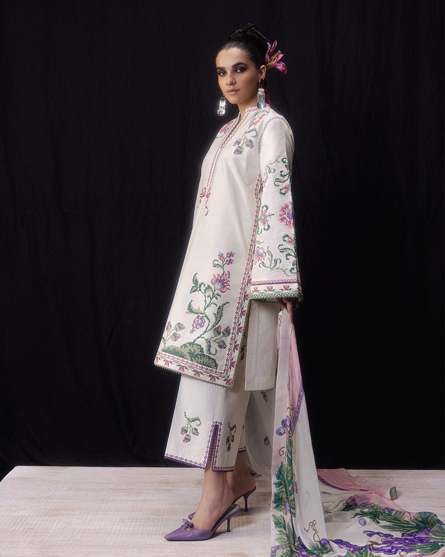 Jugnu | Pret SS26 | Nuri - Luxury Dress - available at Maria Faisal in UK and USA.