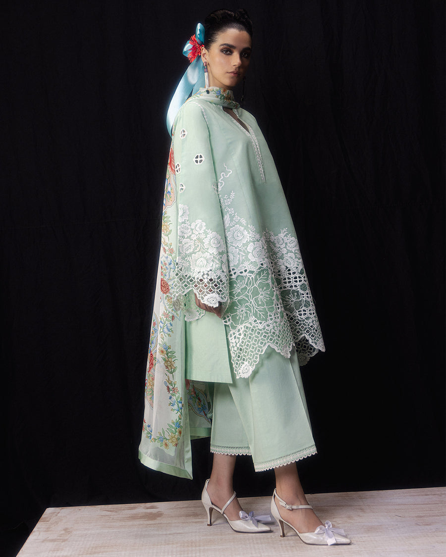 Jugnu | Pret SS26 | Yewa - Luxury Dress - available at Maria Faisal in UK and USA.