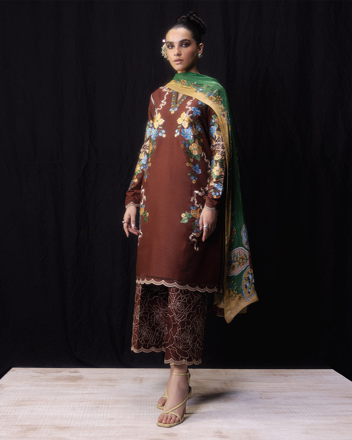 Jugnu | Pret SS26 | Seja - Luxury Dress - available at Maria Faisal in UK and USA.