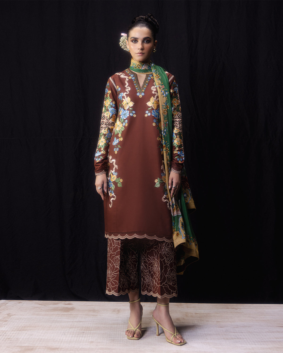 Jugnu | Pret SS26 | Seja - Luxury Dress - available at Maria Faisal in UK and USA.